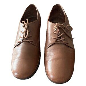 Easy Spirit Shoes Womens Brown 8.5 0/8 Leather Lace Walking Sneaker-Spain-62A